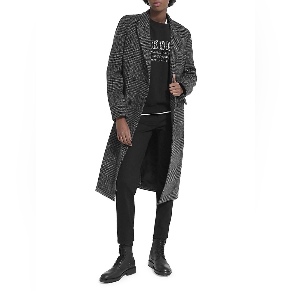 The Kooples Grey Wool Women’s Coat, Overcoat, US 6